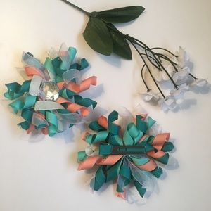 Girls korker bows. Bright colors with jewels.